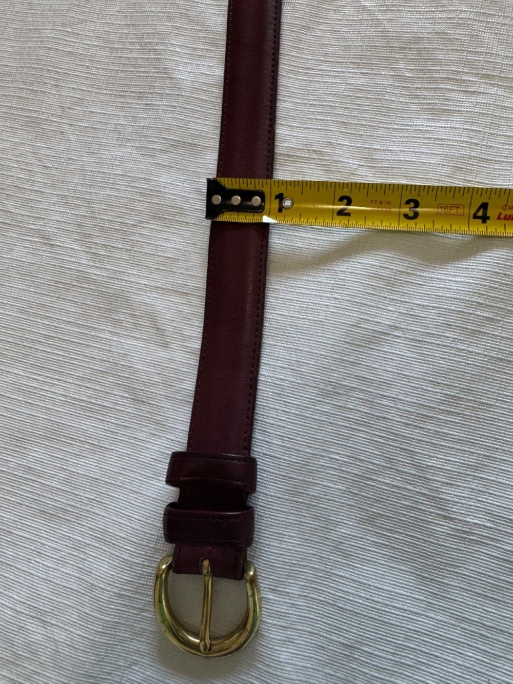 Coach Vintage made USS Leather Belt with Gold Buckle medium - Picture 7 of 7